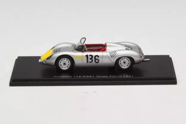 Spark Porsche 718 Rs61 Spider N 136 Targa Florio 1961 S.moss G.hill 1:43 S4149